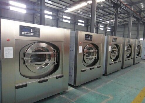 梅州工業(yè)洗衣機與自動熨平機配套使用，適用于客房床單、被面、餐